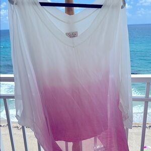 SOFIA Women's Pink Ombre flowing top